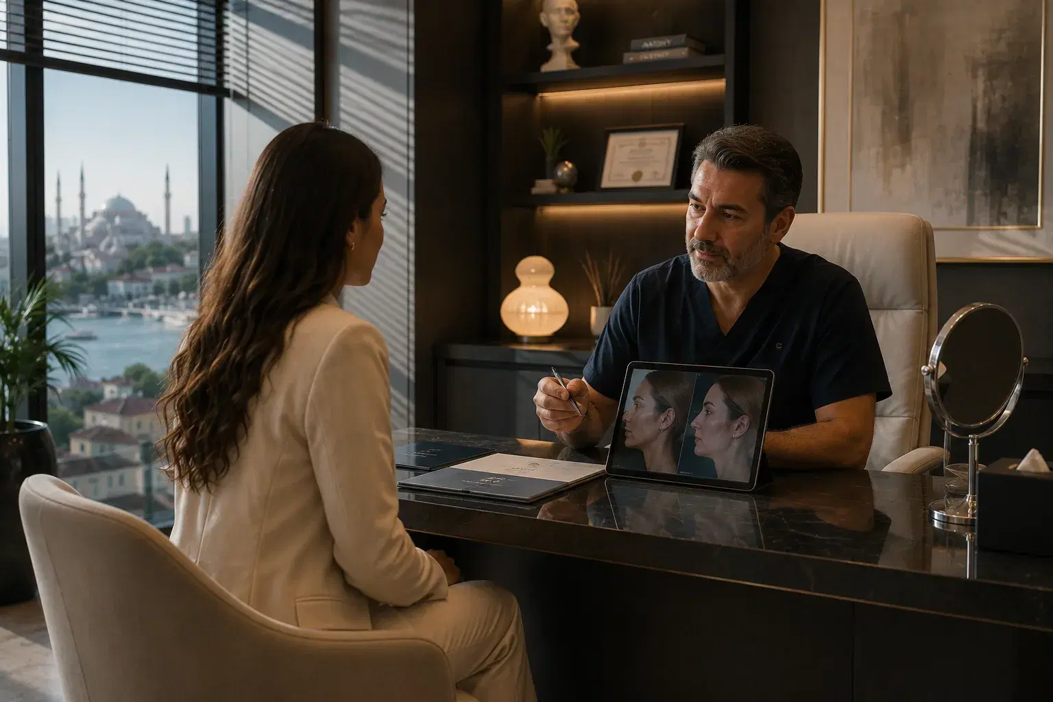Doctor and patient during a consultation